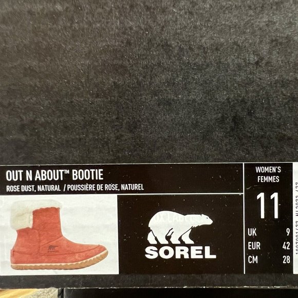Sorel Women's Out N About Bootie Rose Size 11 M - Picture 6 of 6